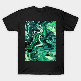 Going Nuclear - Abstract Acrylic Pour Painting T-Shirt